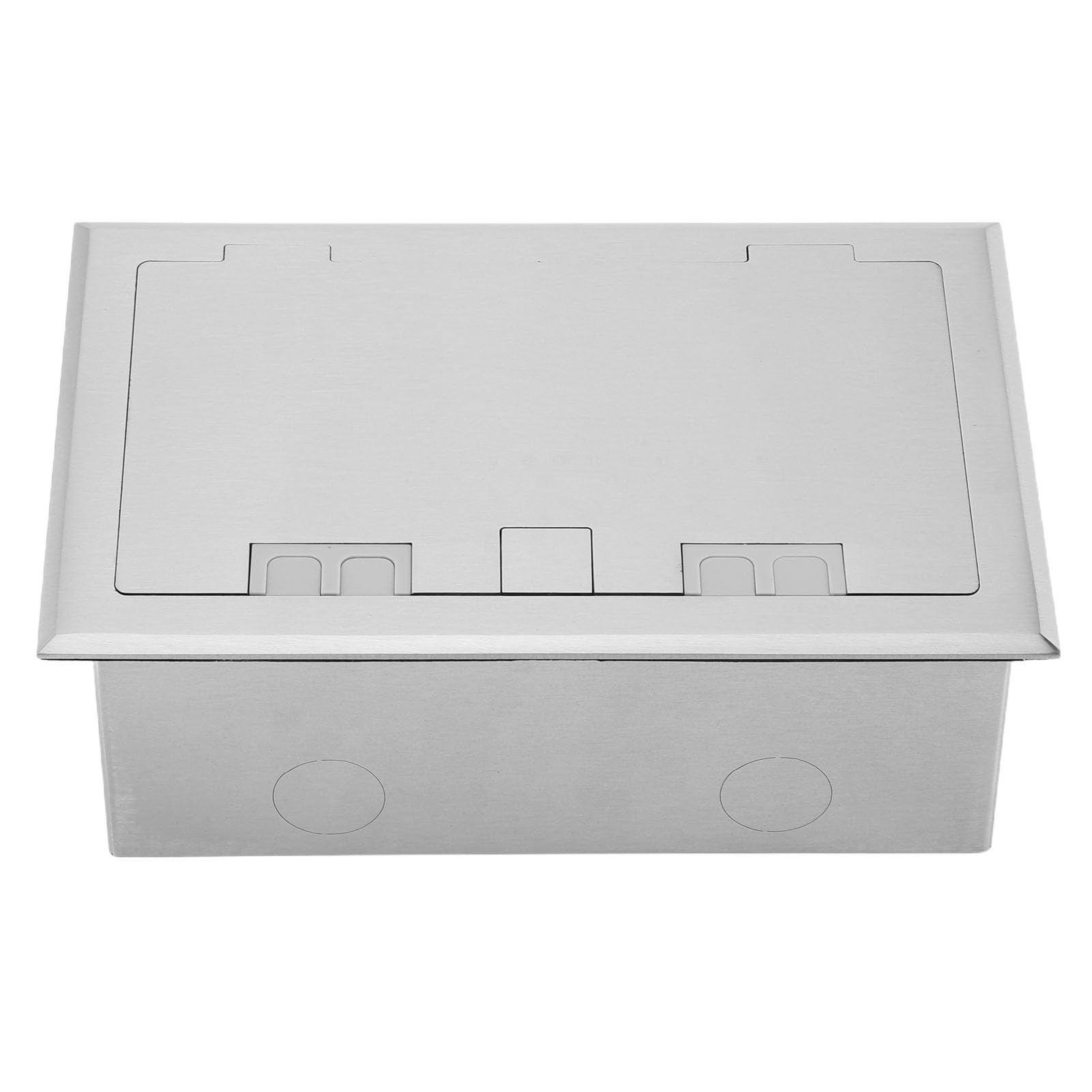Sxhlseller Kit Scatola di Derivazione da Incasso a Pavimento in Acciaio Inossidabile Resistente All'acqua per 4KW 16A con Porte USB, Set di Prese Piatte Resistenti all'umidità per Soggiorno, Centri