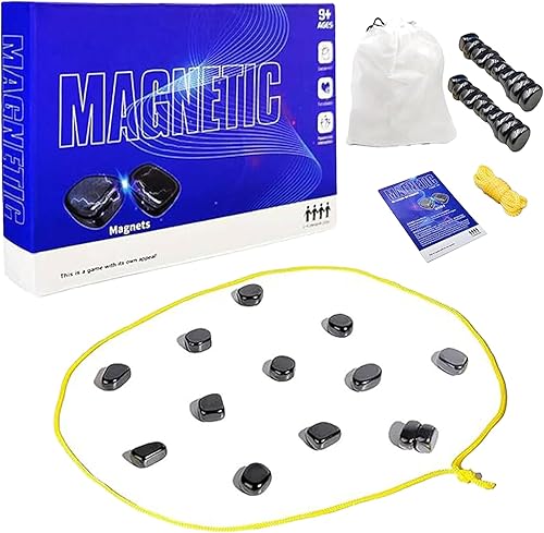 Juego de ajedrez magnético, ajedrez magnético con cuerda, juego de mesa portátil de batalla intelectual y estrategia para noche de juegos familiares