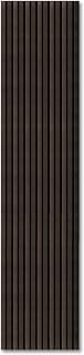 KAISER plastic® Paneles acústicos, color: roble marrón oscuro, paneles de pared en diferentes formatos, listones de madera y fieltro, revestimiento moderno de pared (240 x 60 cm, 2 unidades)