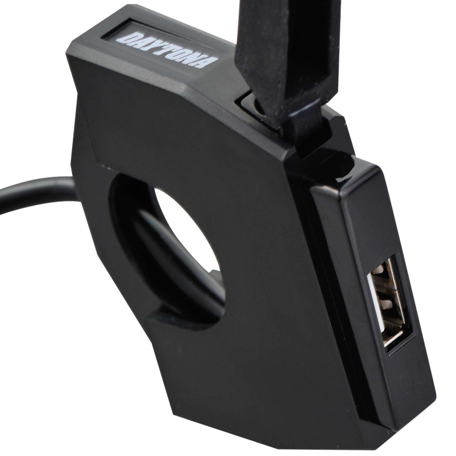 DAYTONA 89371 Motorrad-Lenkergriff-Set mit USB-Anschluss, 1 x 2,4 A (ACC)