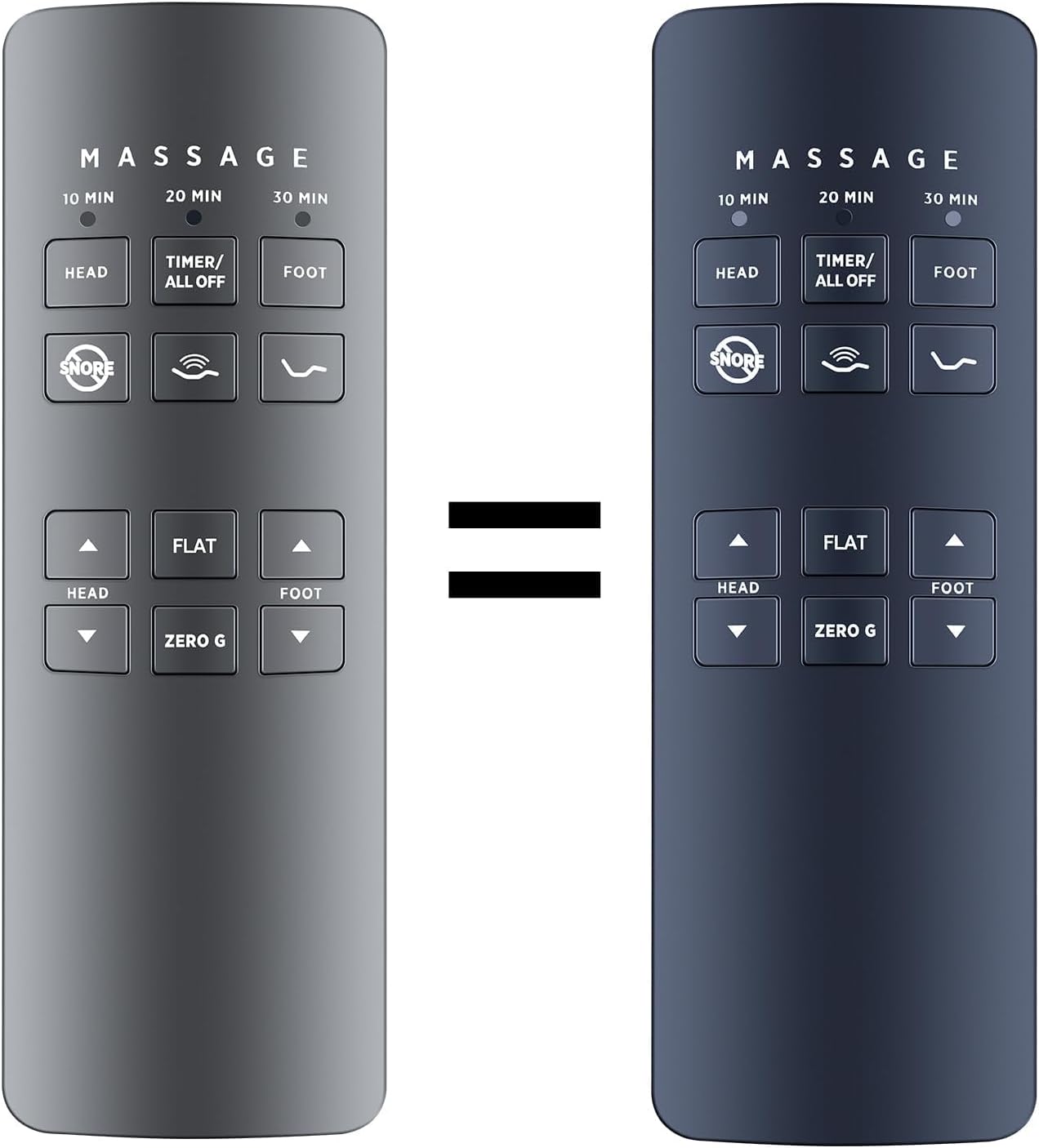 New Replacement RF258B Adjustable Bed Remote Control Compatible with Beautyrest SmartMotion 2.0 Serta Motion Plus Ergomotion Massage TEMPUR-Pedic JLDK.27.03.06 RF258B