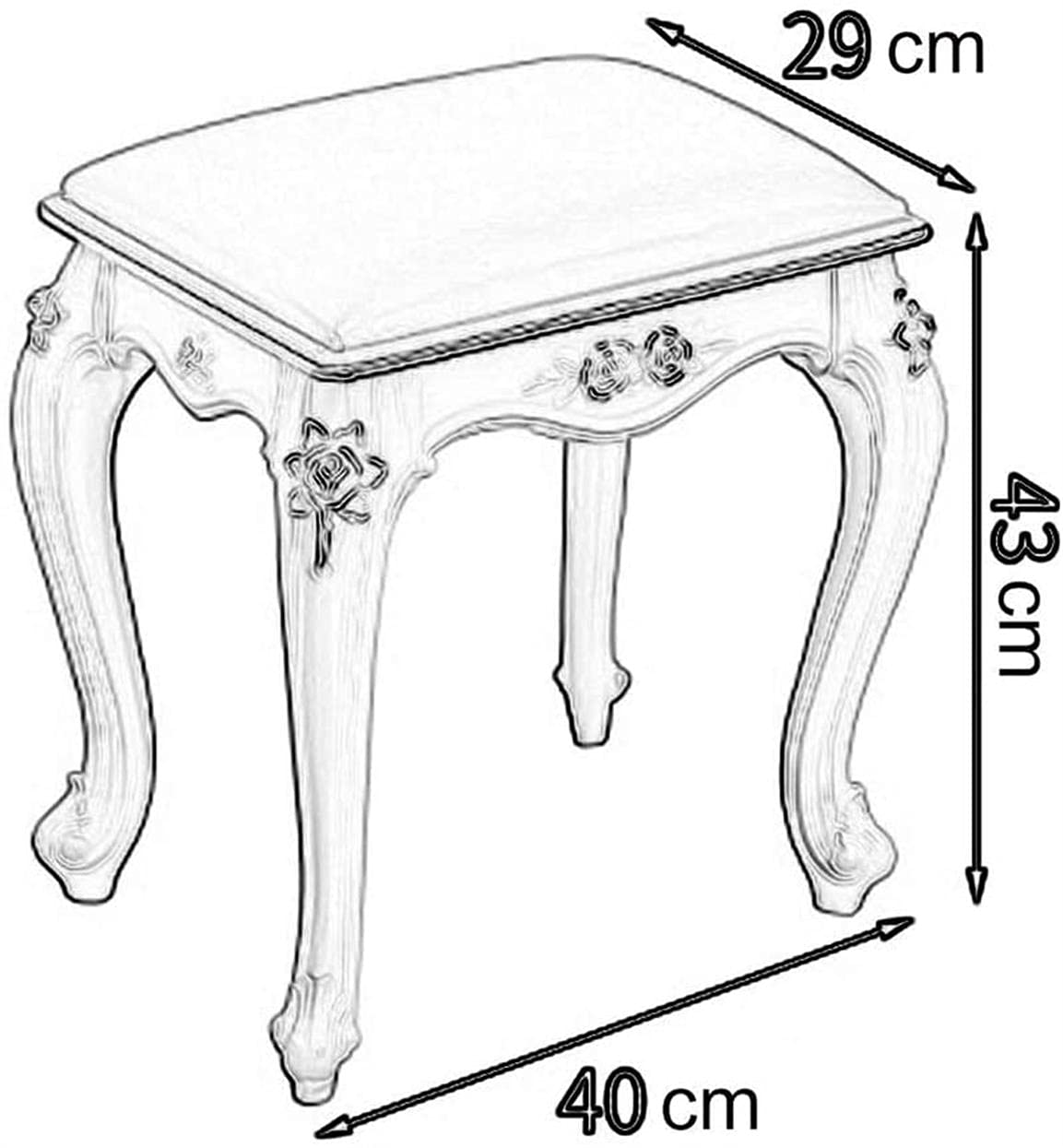 Panche per Pianoforte, Sedia da Toeletta in Pelle, Cuscino Regolabile, Panche per Tastiera per Pianoforte Imbottite, Sgabello per Scarpe da Ingresso, Bianco