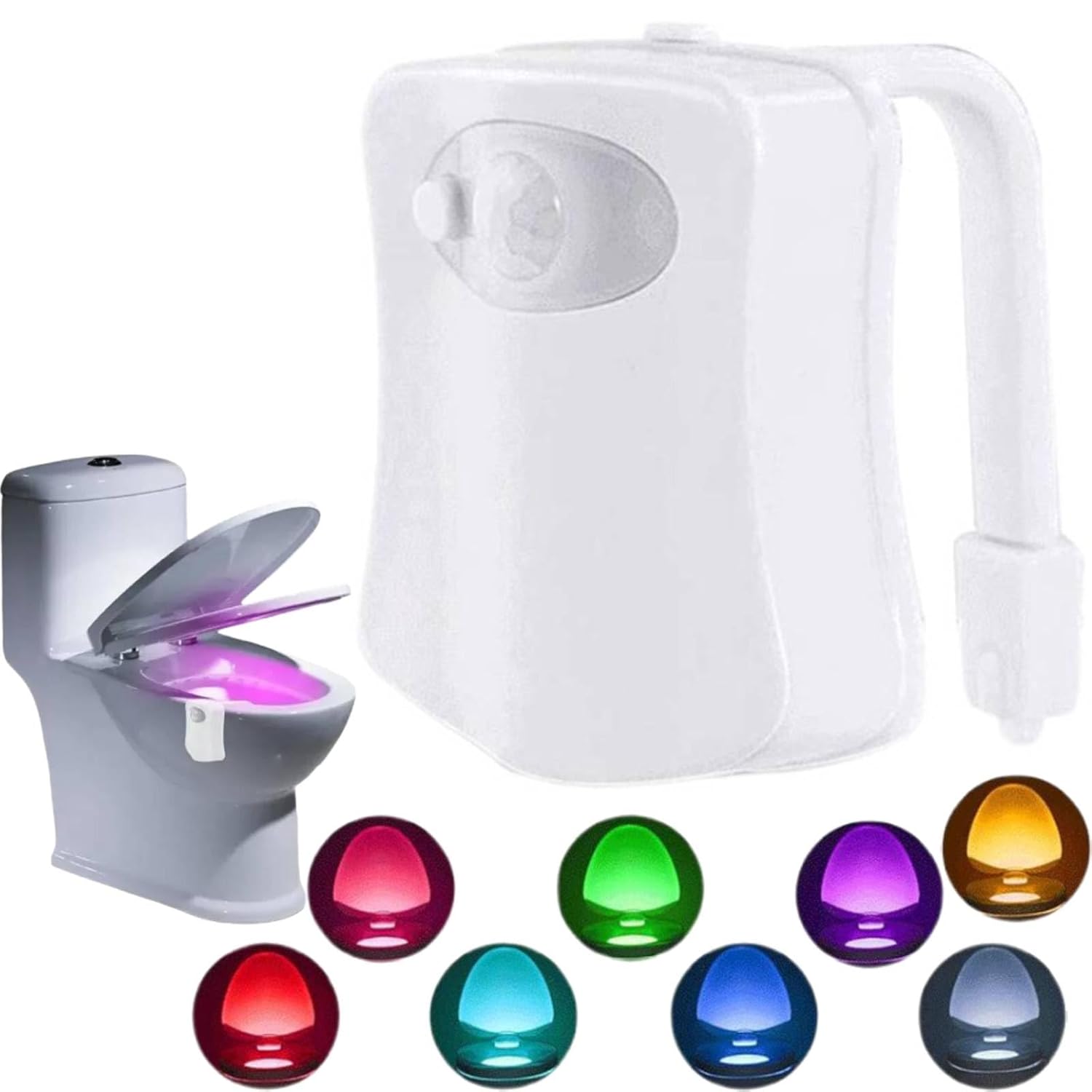 Toilet Light Motion Sensor Lights Inside Toilet Toilet Night Light Toilet Light Motion Sensor 8 Colors Changing LED