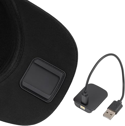 Miniatura 11 de POWERCAP - Gorra de béisbol LED con luz incorporada, luz LED con faro brillante y clasificación IPX4 2.0 Borde de árbol real