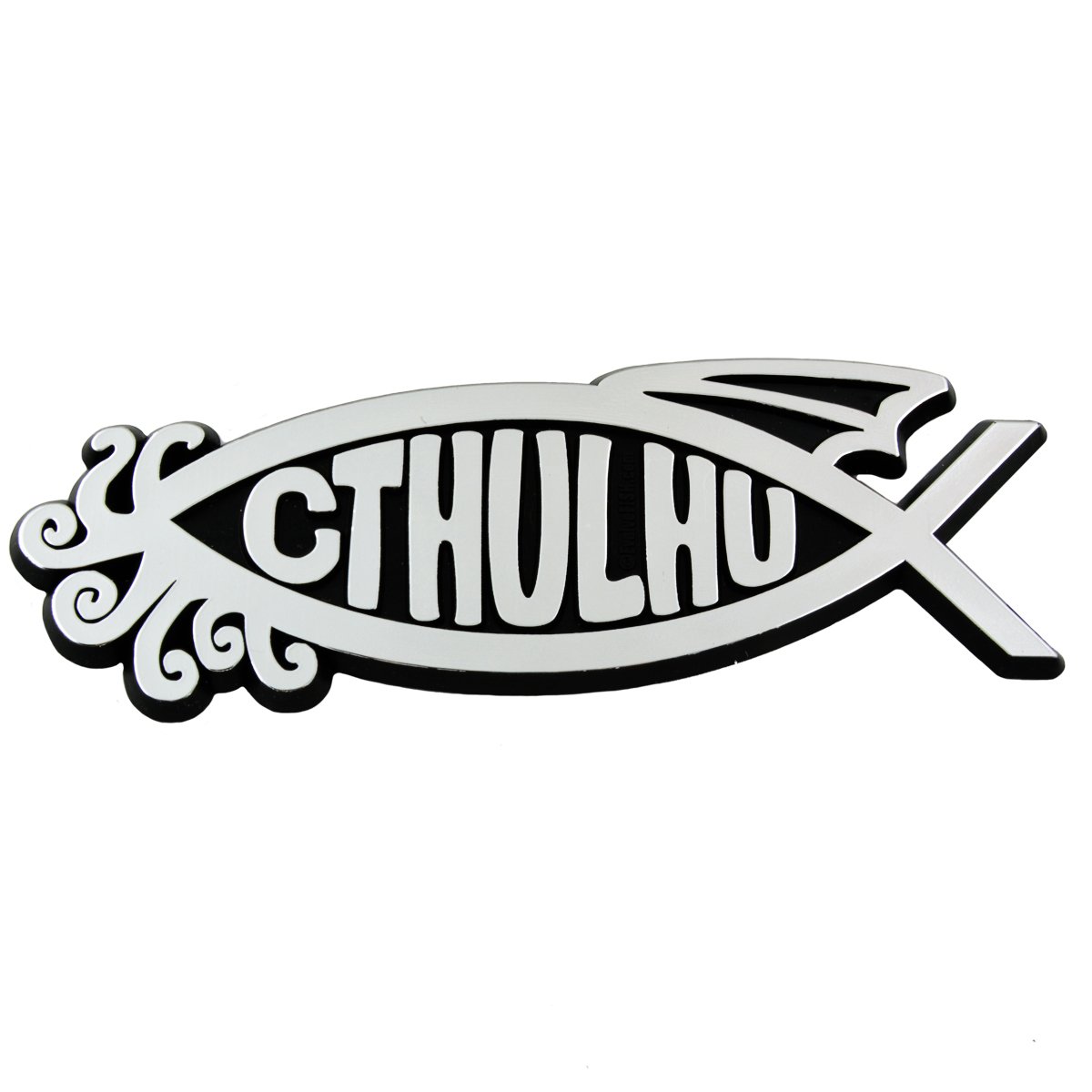 Pez Cthulhu de 12,7 cm: insignia EvolveFish para personalizar el coche 3