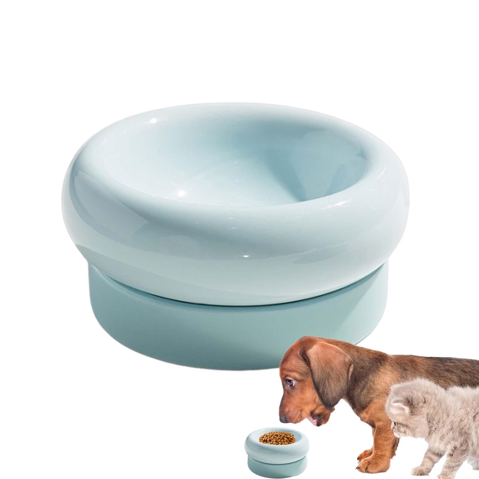Gamelles mignonnes en céramique pour chat et chiot - Gamelle amovible pour chat - Double gamelle en céramique pour l'alimentation et l'arrosage des chats