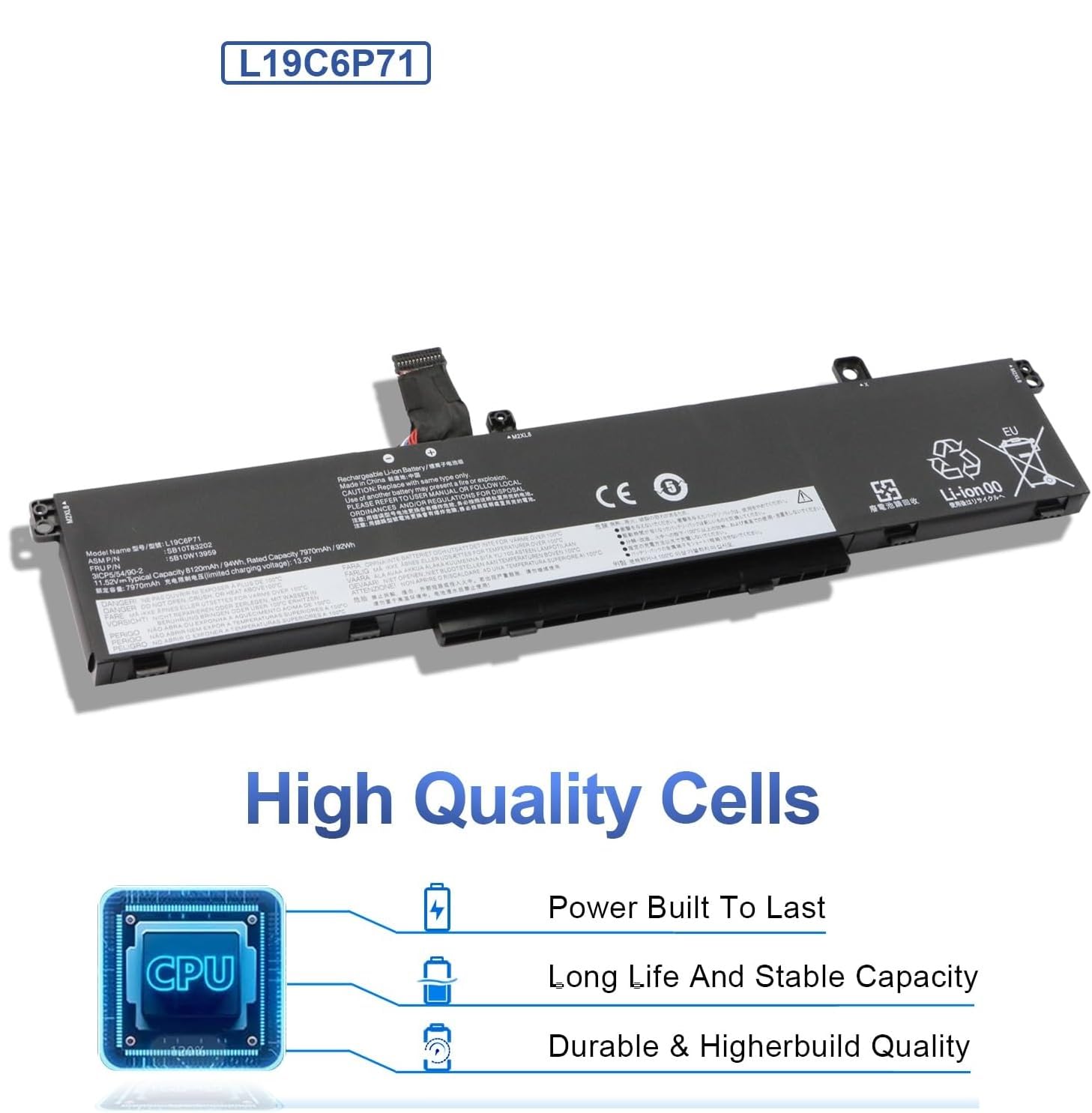 【良品 バッテリー良好】Lenovo ThinkPad P15s GEN1 WISTAR L19L6P71 L19C6P71 Battery for Lenovo ThinkPad P15 P17 T15G