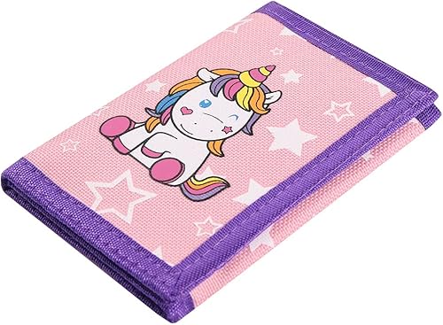 Billetera de lona para niños, niñas y adolescentes, billetera de lona para niños, bonitas carteras con cremallera para jóvenes con bolsillo para