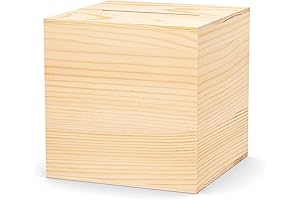 Natural Wooden Piggy Bank for Adults-Saving Box