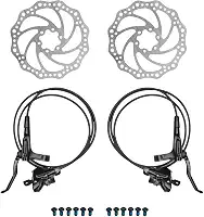 Kit Par De Freio Hidráulico Bicicleta GTS M2 + Alavanca Passador Absolute Nero 12v