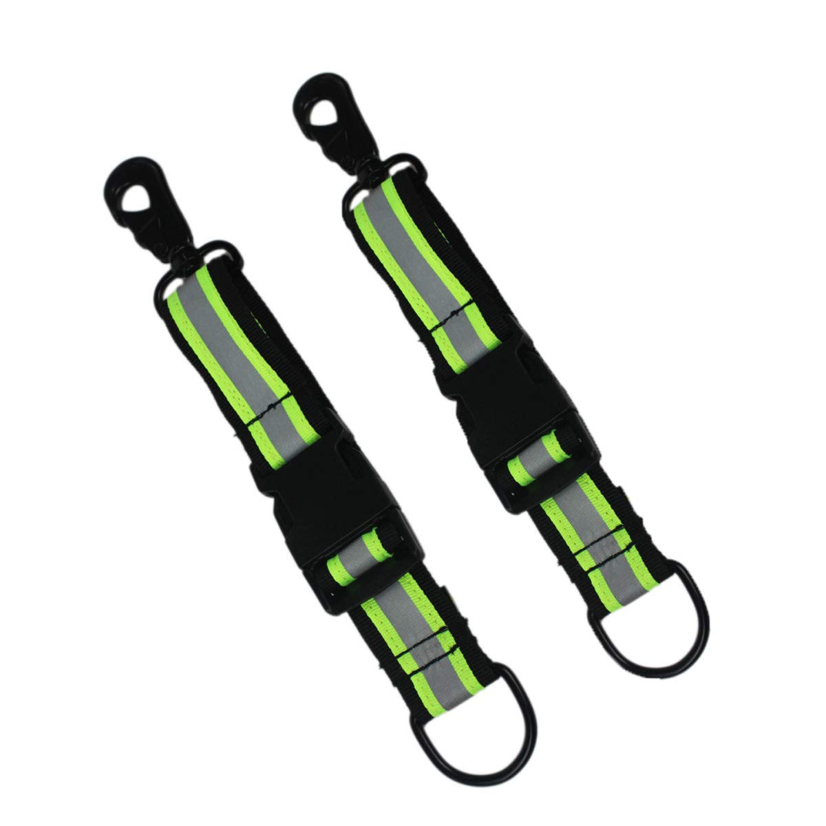 MELOTOUGH Firefighter Glove Strap | Glove Holder with Glove Leash Swivel Snap Hook,Reflective Hi-Vis Lime for Quick Access All Style Find in Melo