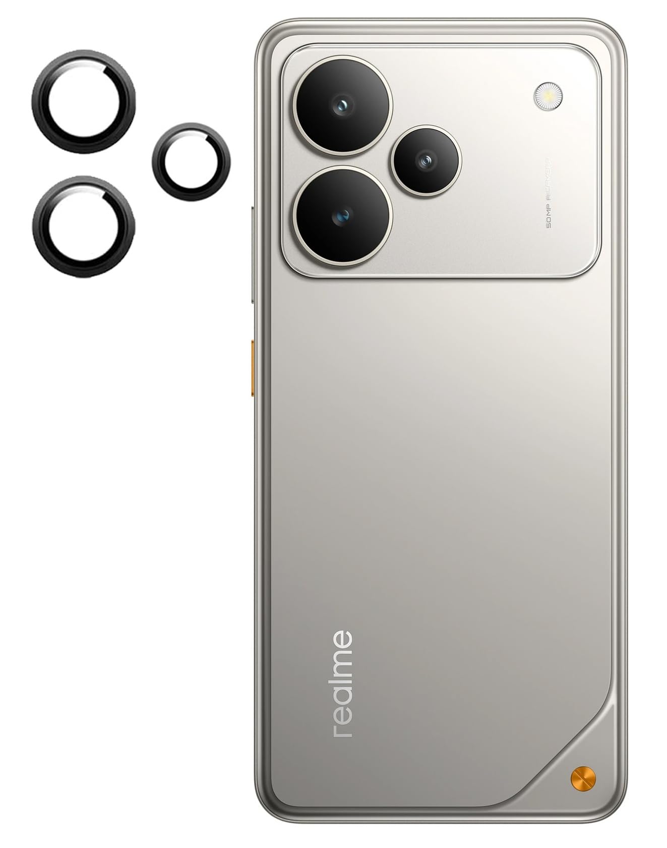 Tempered Glass Camera Lens Protector Screen Guard for Realme P4 5G (SILVER).-image-42
