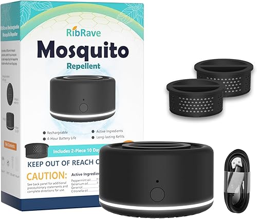Miniatura 1 de Repelente de mosquitos recargable para patio al aire libre, repelente de insectos para interiores, ingredientes naturales, dispositivo repelente de