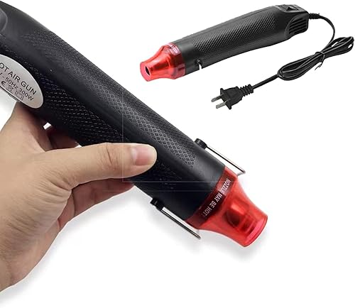 Mini pistola de calor de 300 W, pistola de calor de mano de doble temperatura, 392 ℉ y 662 ℉, pistola de aire caliente, herramientas de calefacción