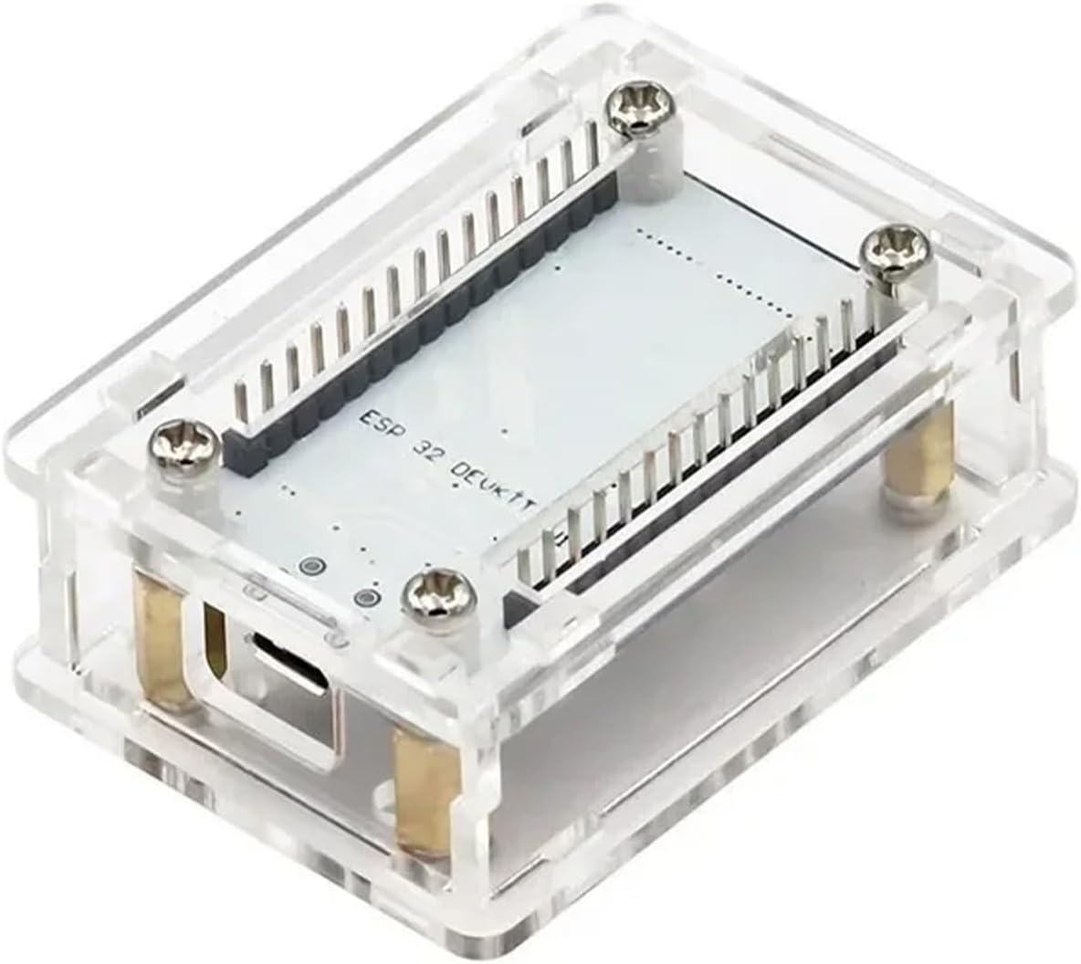 Development Board Accessories,Clear Acrylic Case Covers for 2102/CH340G 30PIN Development Board Shell with Heat Dissipation