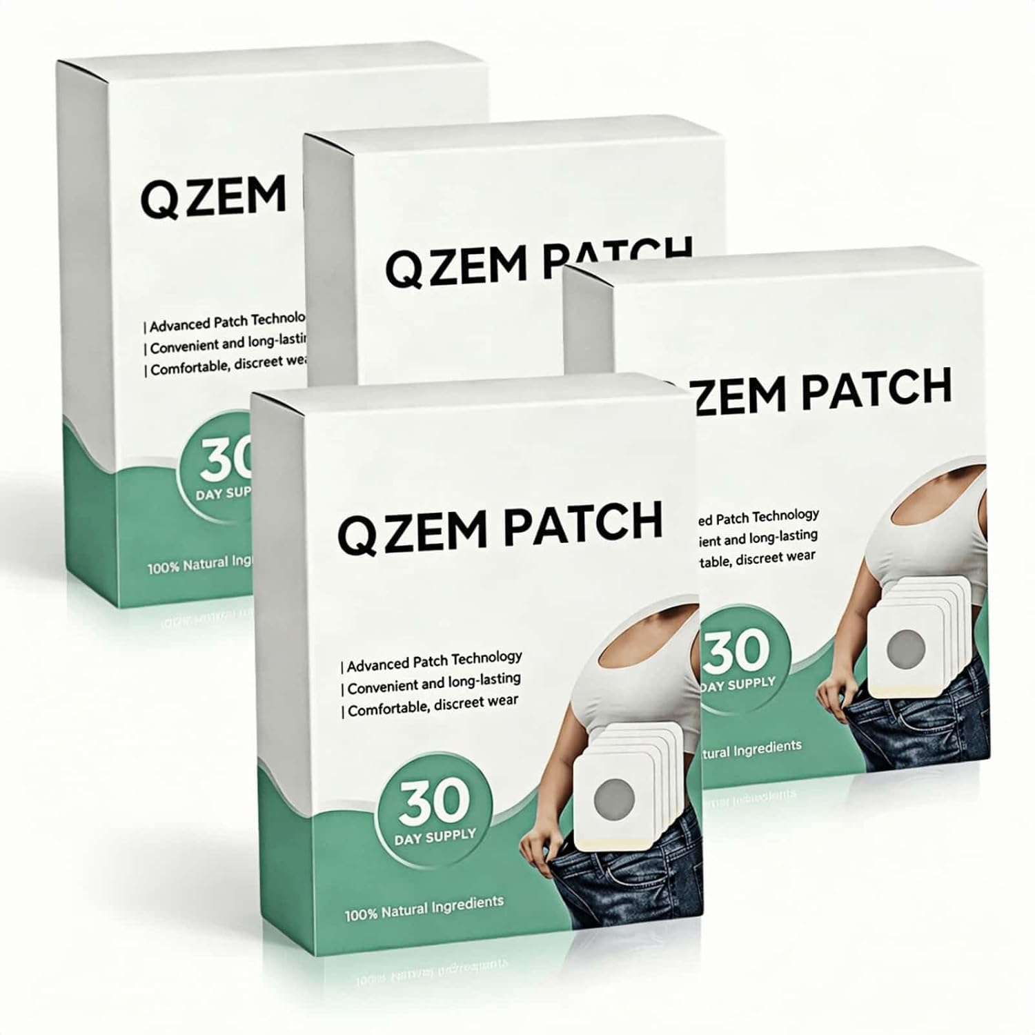 Upgraded BodyPatch Tone Patches, &Daily Application, Comfortable & Discreet, All Skin Types, 30 Day Supply(120 Count)