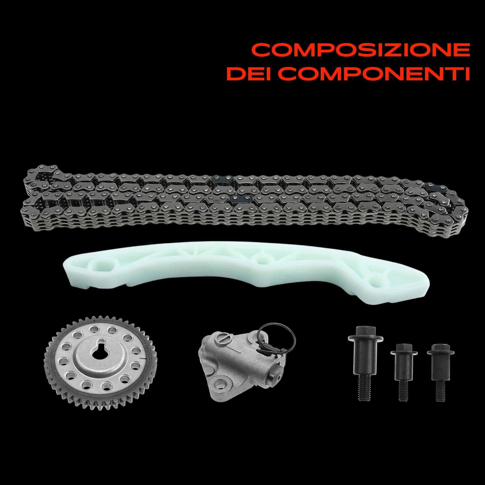 Frankberg Kit catena di distribuzione benzina A1320500069 | Compatibile con: Mirage/Space Star Hatchback A0A, Fortwo Cabrio 451, Fortwo Coupé 451