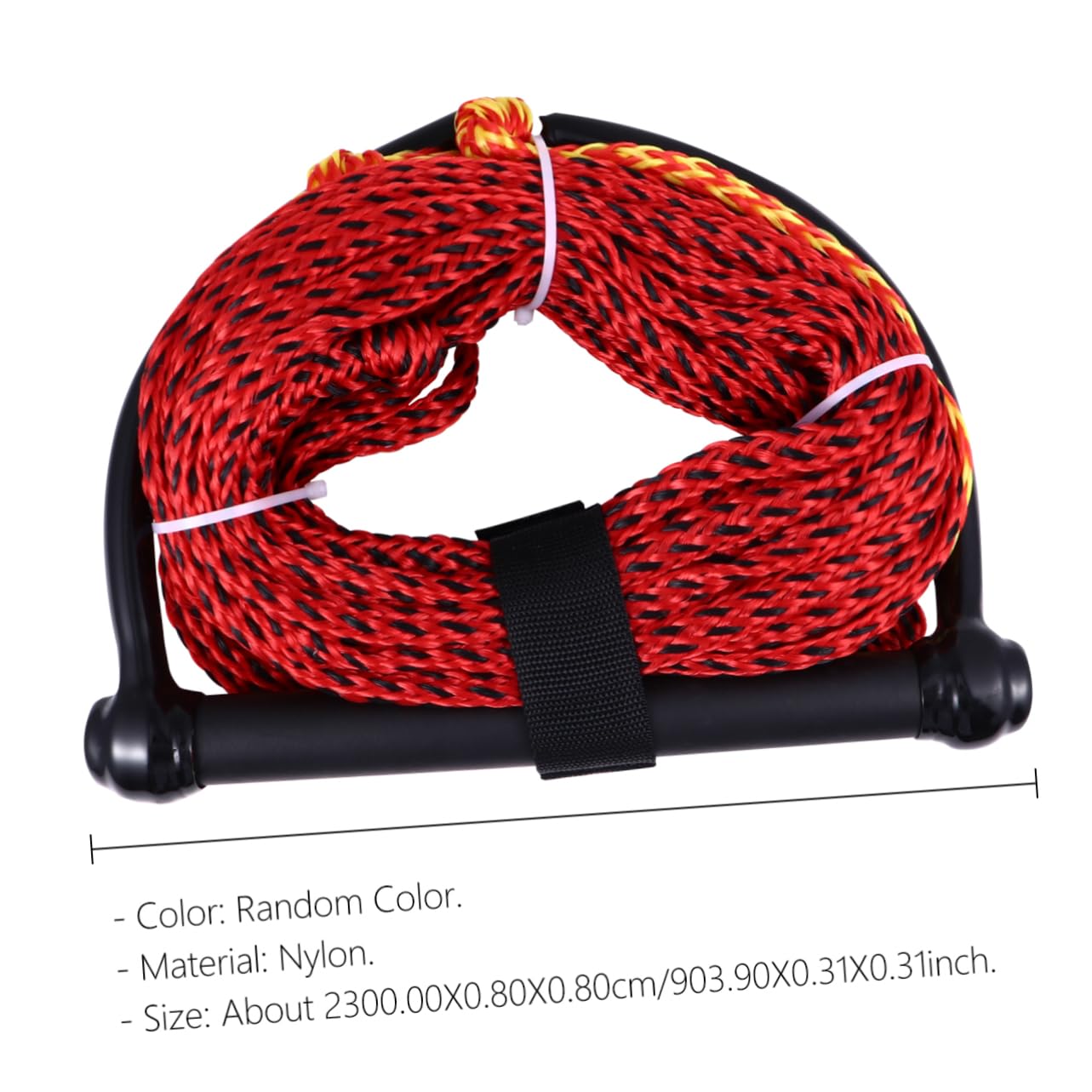 FOYTOKI Comfortable Wakeboard Rope Handle Water Ski Rope for Boating Accessories and Strong Black Random
