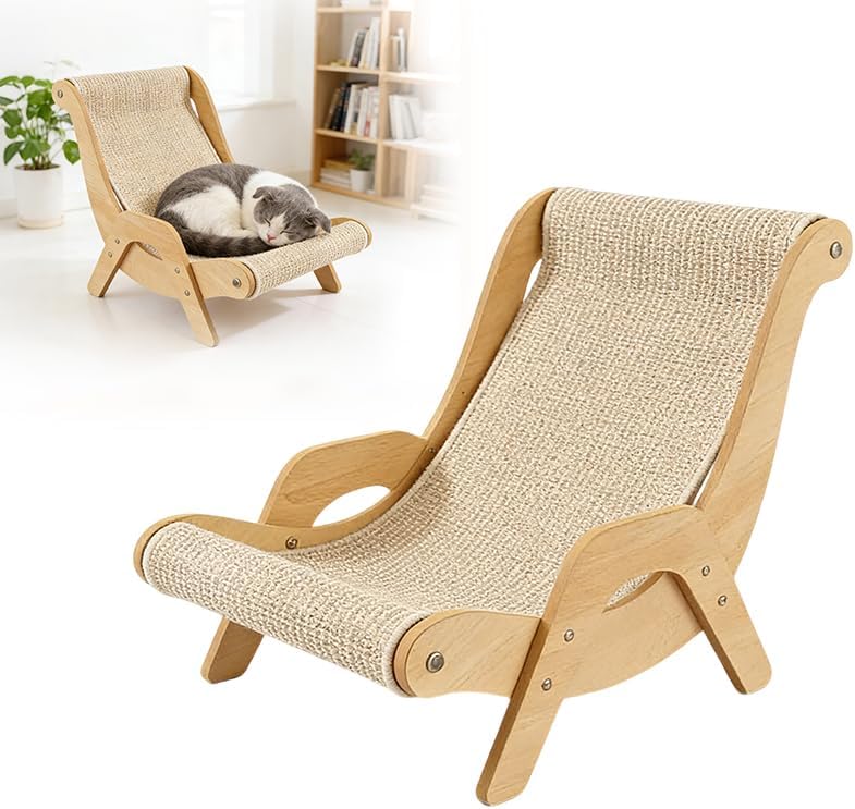 2026 New Cat Recliner Scraper Board, Large 2 in 1 Cat Recliner Scratch Board, Durable Cat Scratching Pad Cat Scratcher Bed Cardboard Cat Scratchers for Indoor Cats (E)