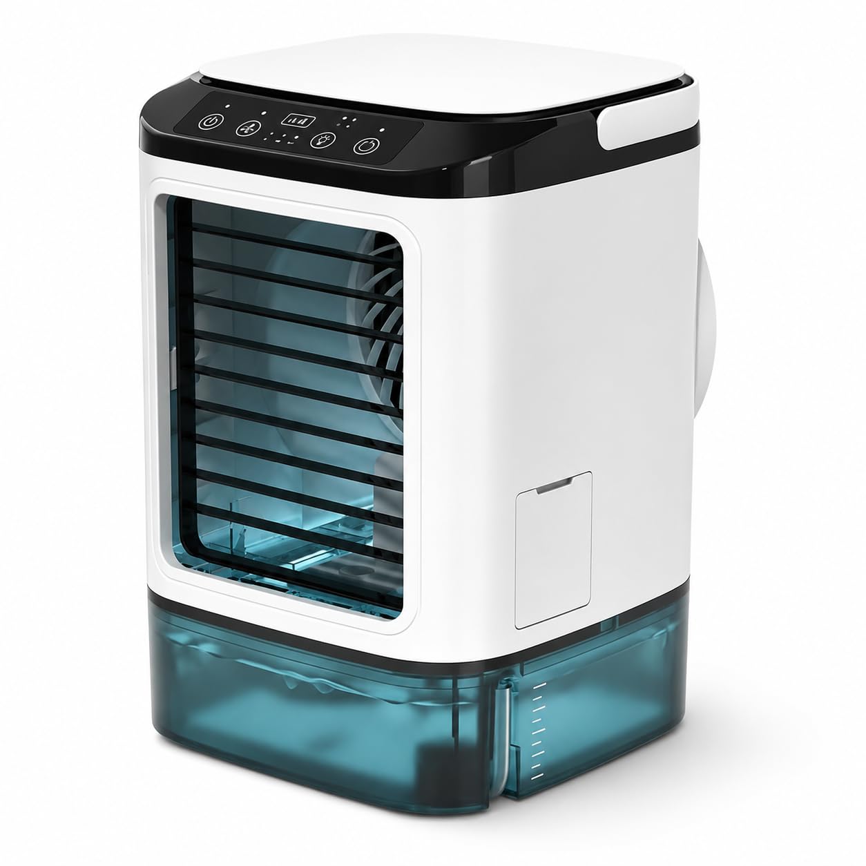 Portable Evaporative Air Cooler, 900ml Water Tank, Dual Mist Nozzles