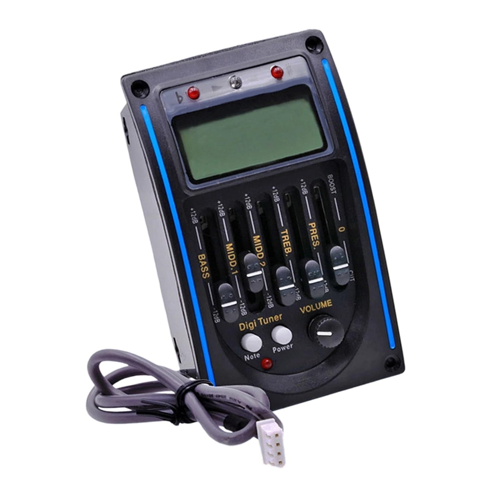 Pickup Per Chitarra Acustica Elettrica Classica/folk EQ A 4 O 5 Bande Con Accordatura Bk Accessori(2)