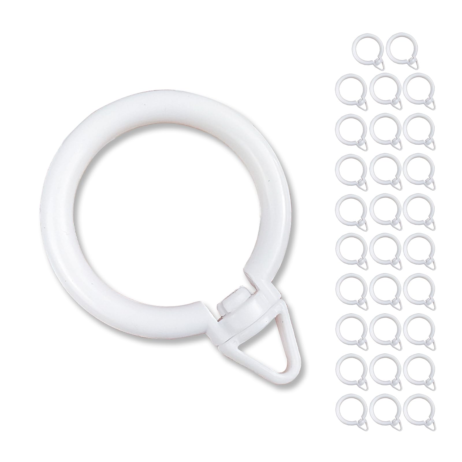 Amazon.co.jp: Anboli スライドリング カーテンリング フック ホワイト