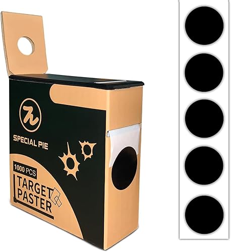 Target Pasters Dispenser Box with 4/5 Inch Target Stickers, Self-Adhesive Shooting Targets Pasters for Shooting Range - USPSA,IPSC,IDPA, 1000 per Box