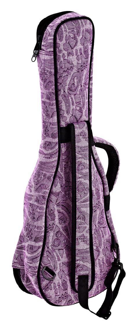 ORTEGA OUB-CC-PUJ Housse pour ukulélé de concert Aspect denim Violet