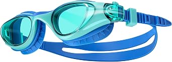 Vvinca Kids Swim Goggles for 6-14, Anti-Fog UV Protection Swimming Goggles, Leakproof Pool Goggles for Boys and Girls