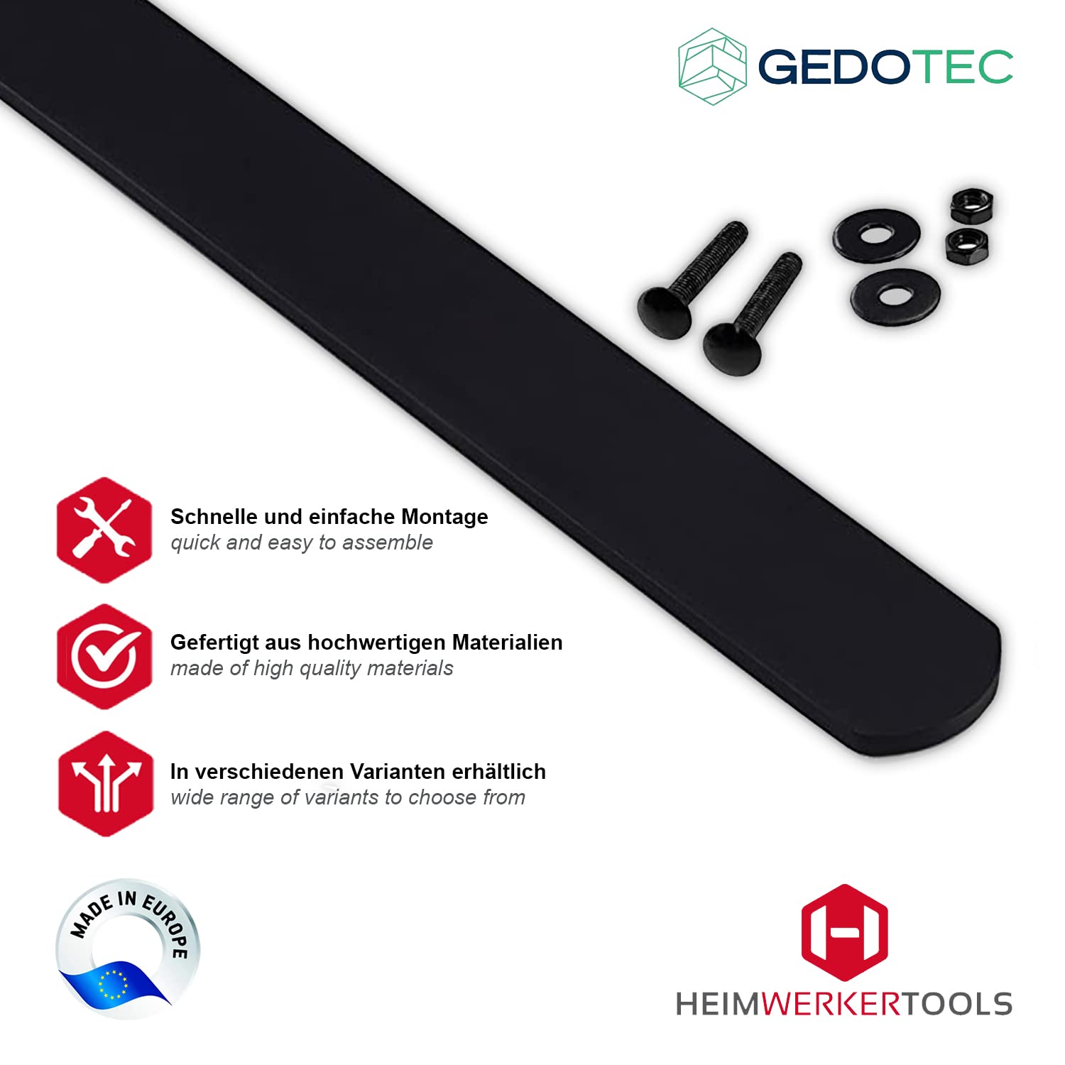Gedotec Handtuchhalter Edelstahl Matt – 340 Mm, Für Schrankmontage, Inkl. Befestigungsmaterial