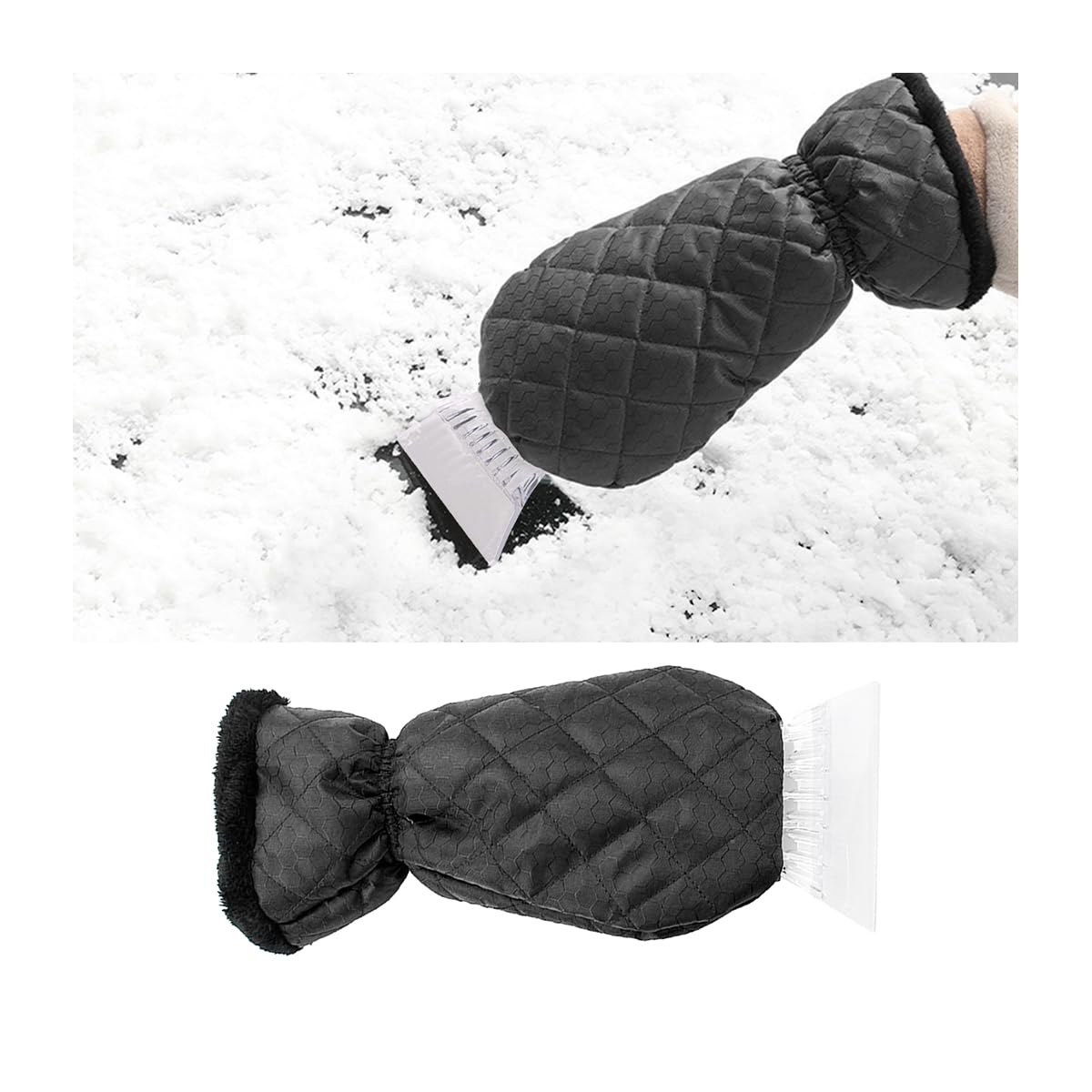CGEAMDY Ice Scraper with Glove, Windscreen Scraper Car with Glove, Car Egg