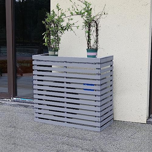 Paravent extérieur pour climatiseur gris | Cachez votre bloc technique facilement