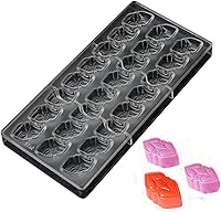 Vista 15 de Grainrain Moldes de chocolate de plástico Moldes de caramelo de flores rectangulares Moldes de policarbonato de plástico Moldes de chocolate S5-19379