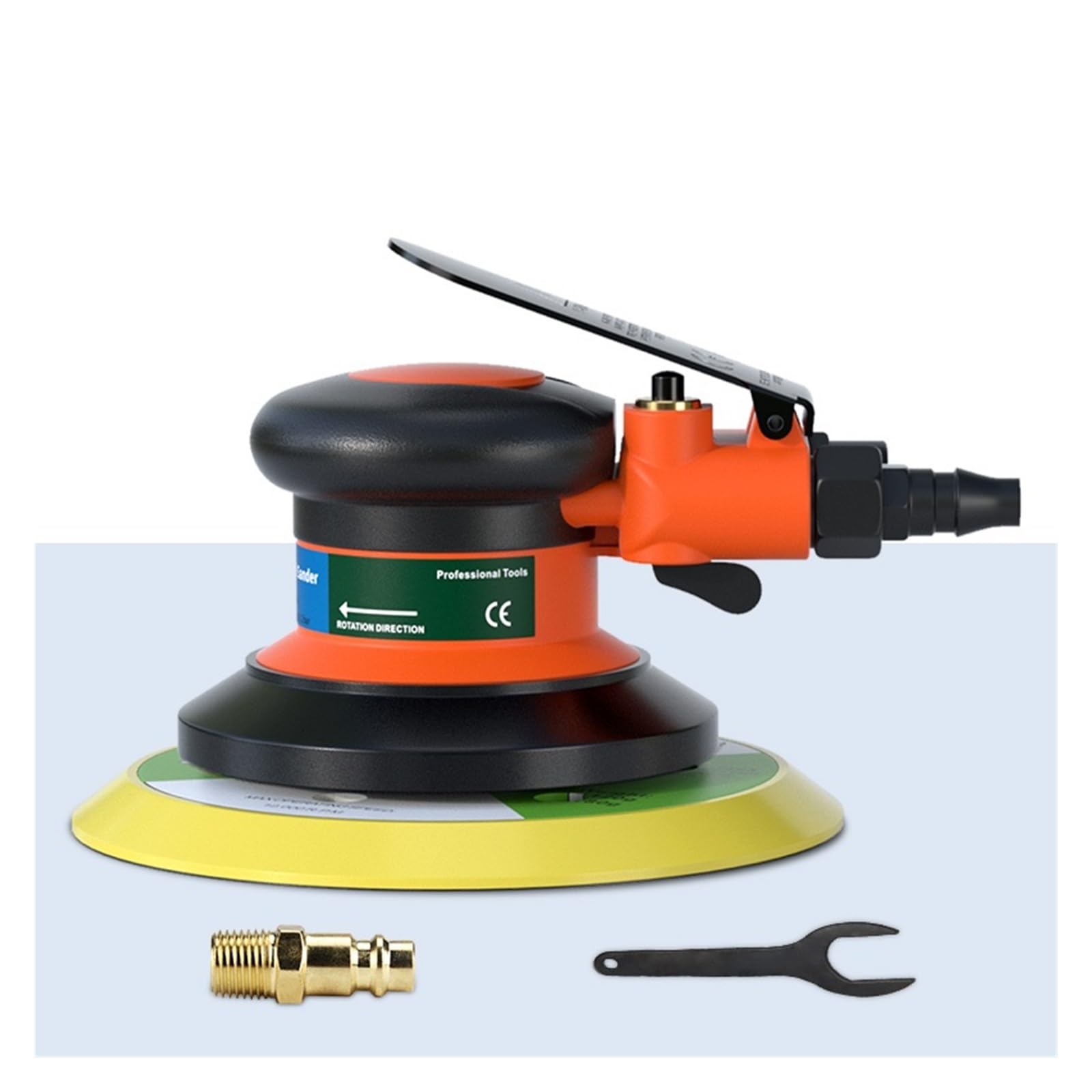 JVDDI Pneumatic Orbital Sander Air Grinder 125mm/150mm Vacuum Eccentric Polishing/Grinding Machine Pneumatic Tools(6 In Sander)