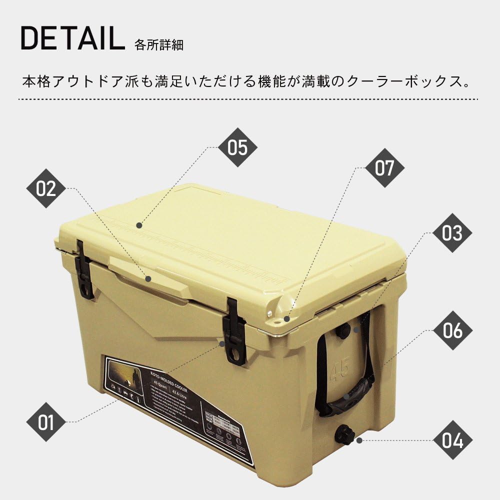 Amazon | アイスランド クーラーボックス45QT（42.6L）グリーンカモ 