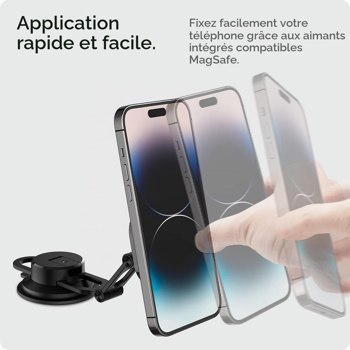 Spigen OneTap 3 MagFit Support Téléphone Voiture MagSafe