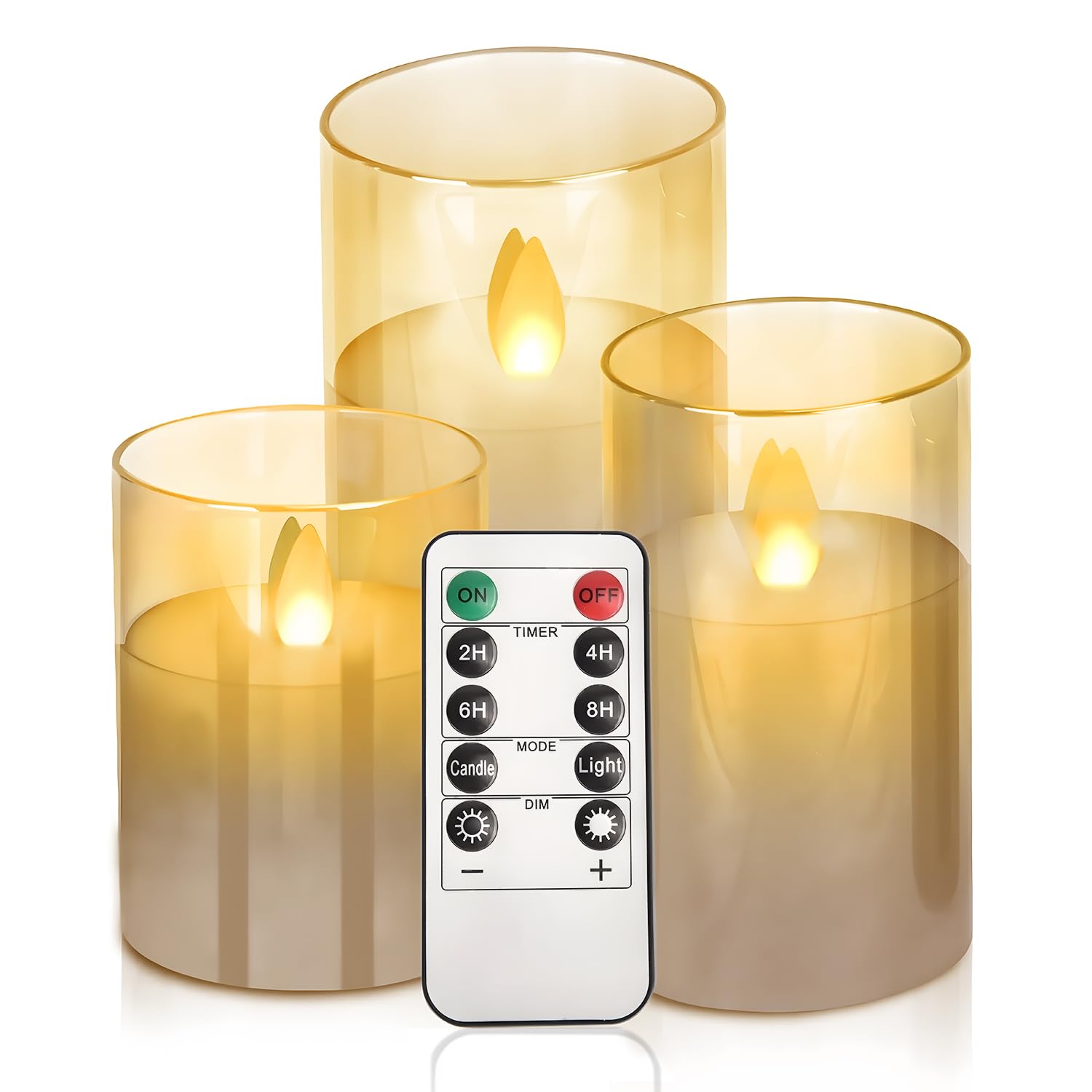 Floating Candles With Wand 12 Candele A LED Senza Fiamma A Cera Gocciolante A Batteria Con Timer Candele Galleggianti - Foto 6