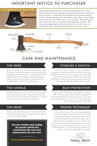 1844 Helko Werk Germany - Förster Professional Splitting Maul for Splitting Wood Firewood Splitter - Head 6.5 lb, Handle 36 in (Förster Maul) #13534