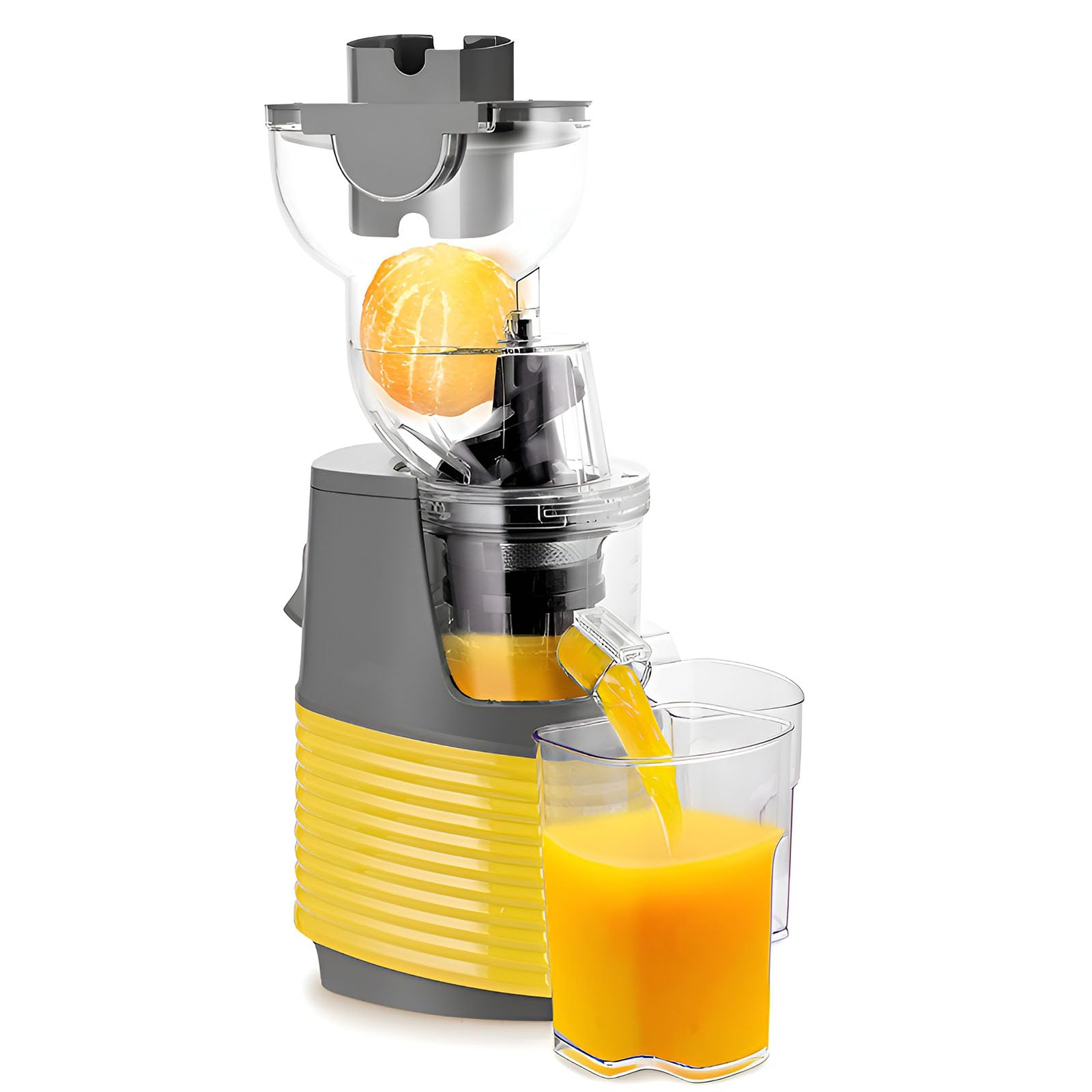 Estrattore Di Succo Portatile A Lenta Velocità – Macchina Estrattore A Freddo Con Bocchetta Larga Da 76mm, Bicchiere Del Succo Rimovibile Per Una Facile Pulizia, Design Compatto Per Succo Salutare