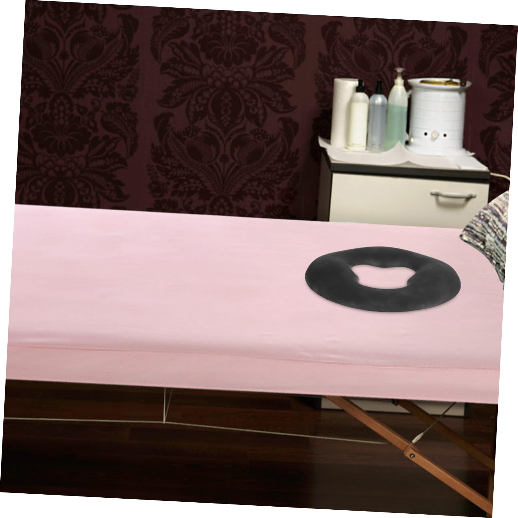 COLLBATH Almohada De Silicona Para Camilla De Masaje Cojín Facial Con Agujero Para Tratamientos De Belleza Reposacabezas Cómodo Y Fácil De Limpiar Para Spa Y Salón