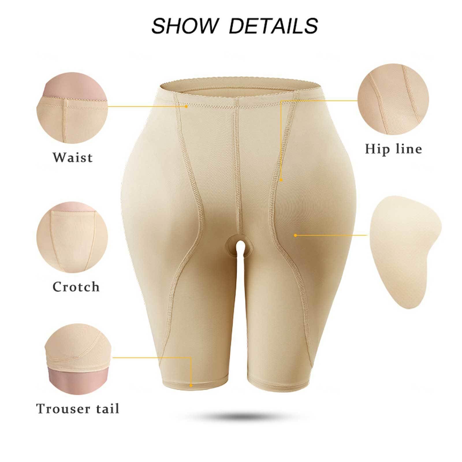 Sexy outfit MMRTDJDR Modelująca brzuch Bielizna modelująca Butt Lifter Spodenki Hip Pad talia Trainer dla kobiet Pod ubraniami Beżowy L