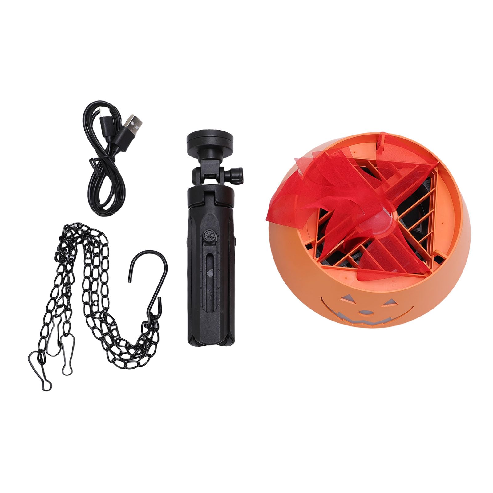 Fausse lampe à feu rechargeable LED citrouille suspendue sans fil - 8