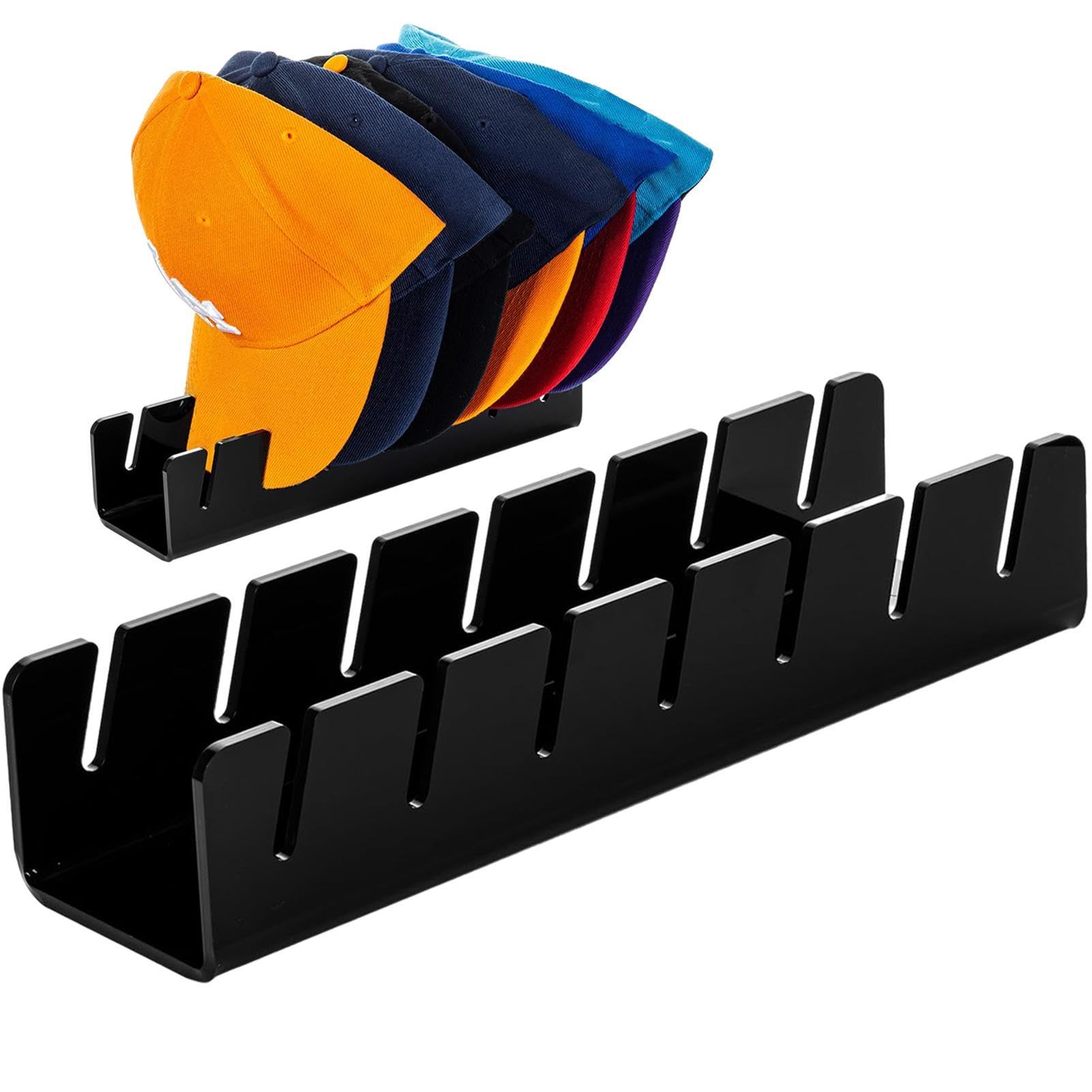 FINGERINSPIRE Rack Espositivo Per Cappelli In Acrilico Nero – Supporto Per 5 Berretti, Da Assemblare, Con Cacciavite Incluso, 30 Cm Altezza - 4