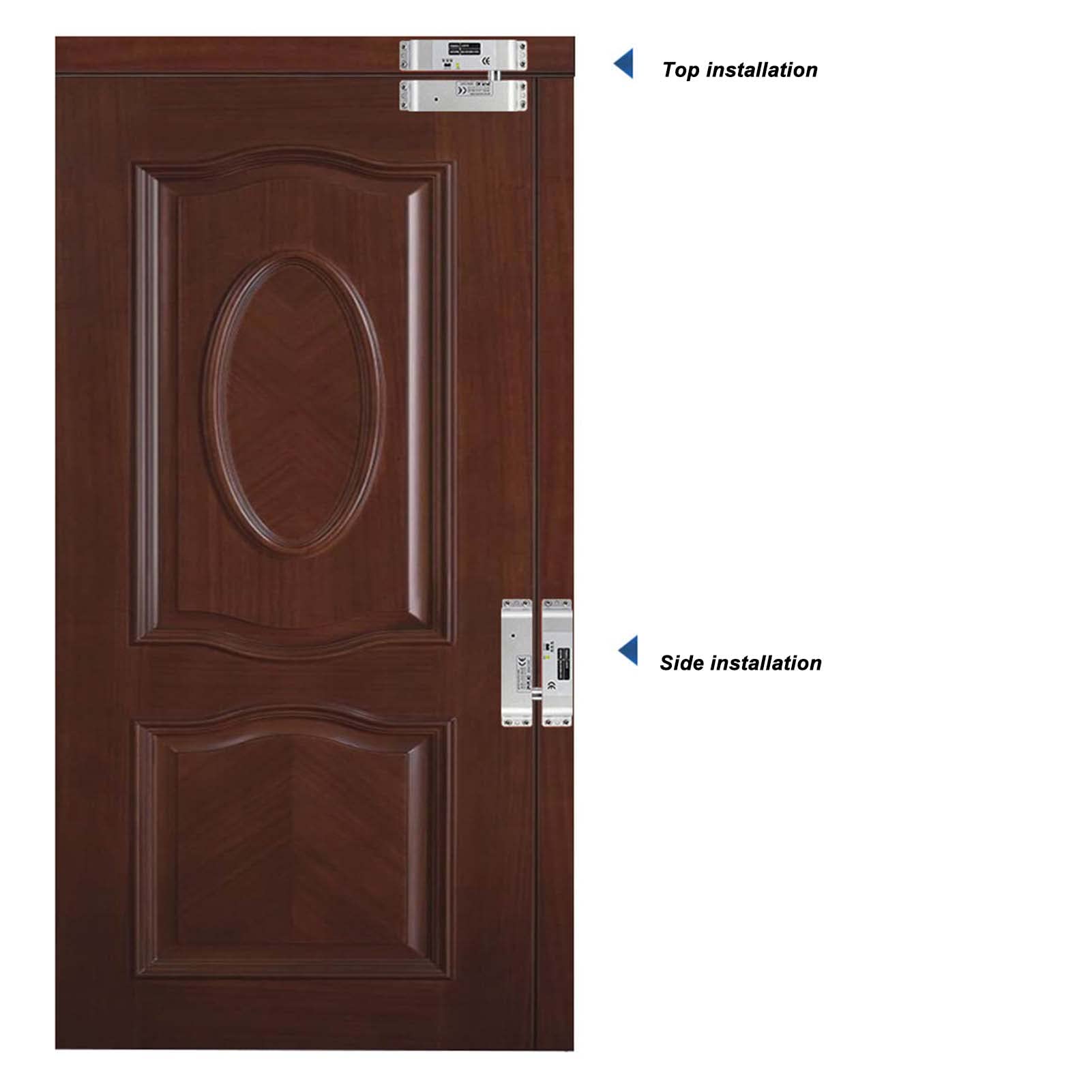 Cerradura de Perno de Caída Eléctrica con Retardo Ajustable 12V-24V para Seguridad en el Hogar y Control de Acceso Aleación de Aluminio
