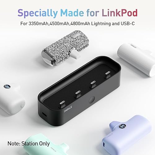 Miniatura 7 de iWALK Cargador portátil USB C, banco de energía pequeño ultracompacto de 4500 mAh, paquete de baterías brillantes y estación de carga