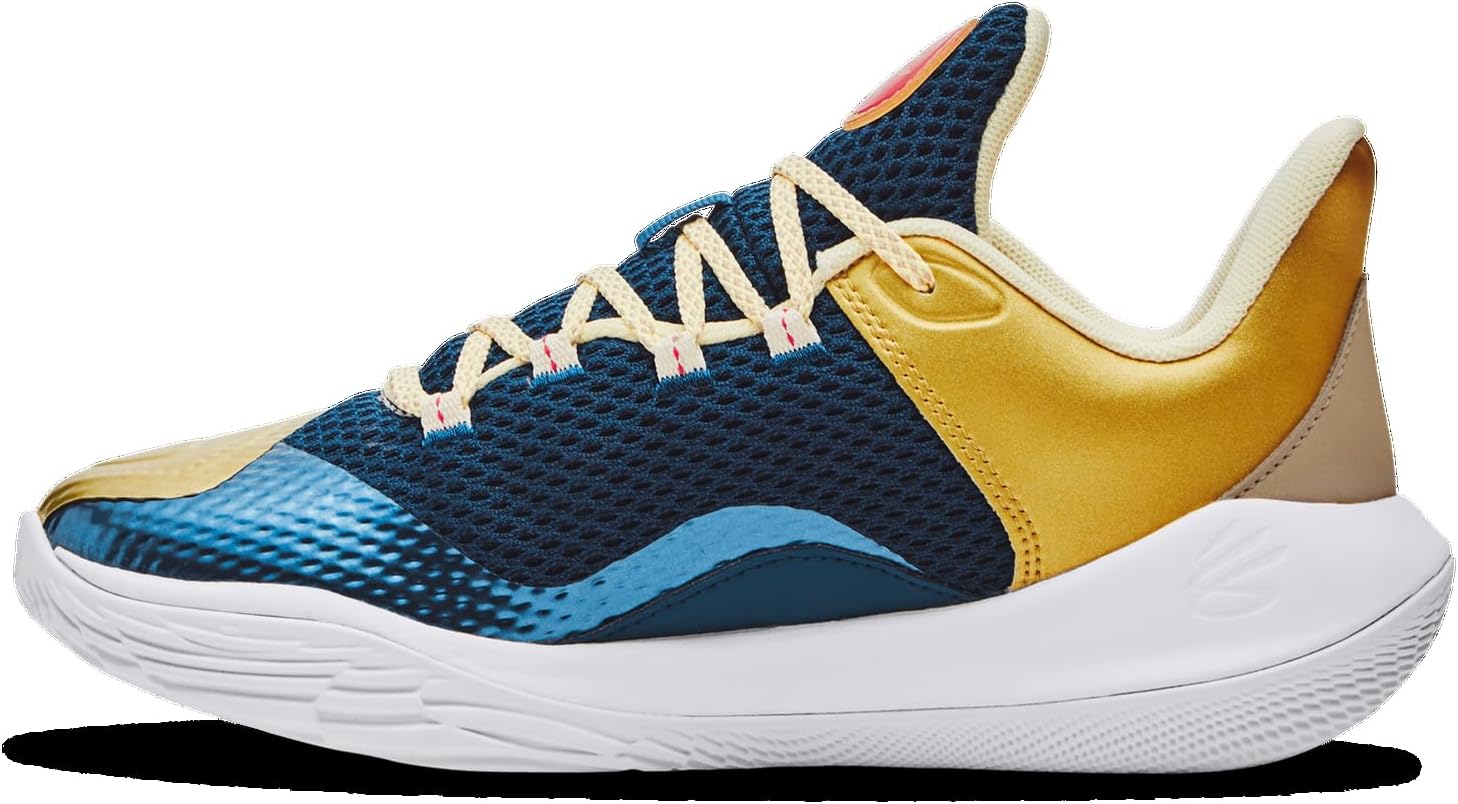 Under Armour Curry 11 CM - Boys' Grade School (White/Gold/Blue) Size 4