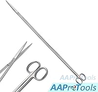 Vista 2 de Limpiador de acuario de peces Kelly tijeras rectas 18 "mango extra largo afilado/afilado instrumentos de acero inoxidable