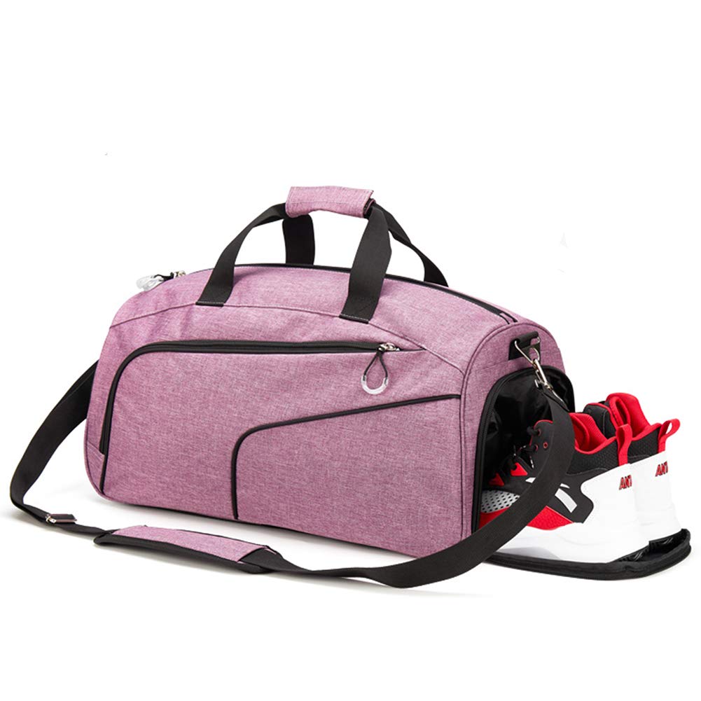 Bolsa de deporte para gimnasio, con compartimento para zapatos, bolsa de viaje impermeable, grande, para entrenamiento, deportes, viajes, vacaciones, fin de semana para hombres y mujeres