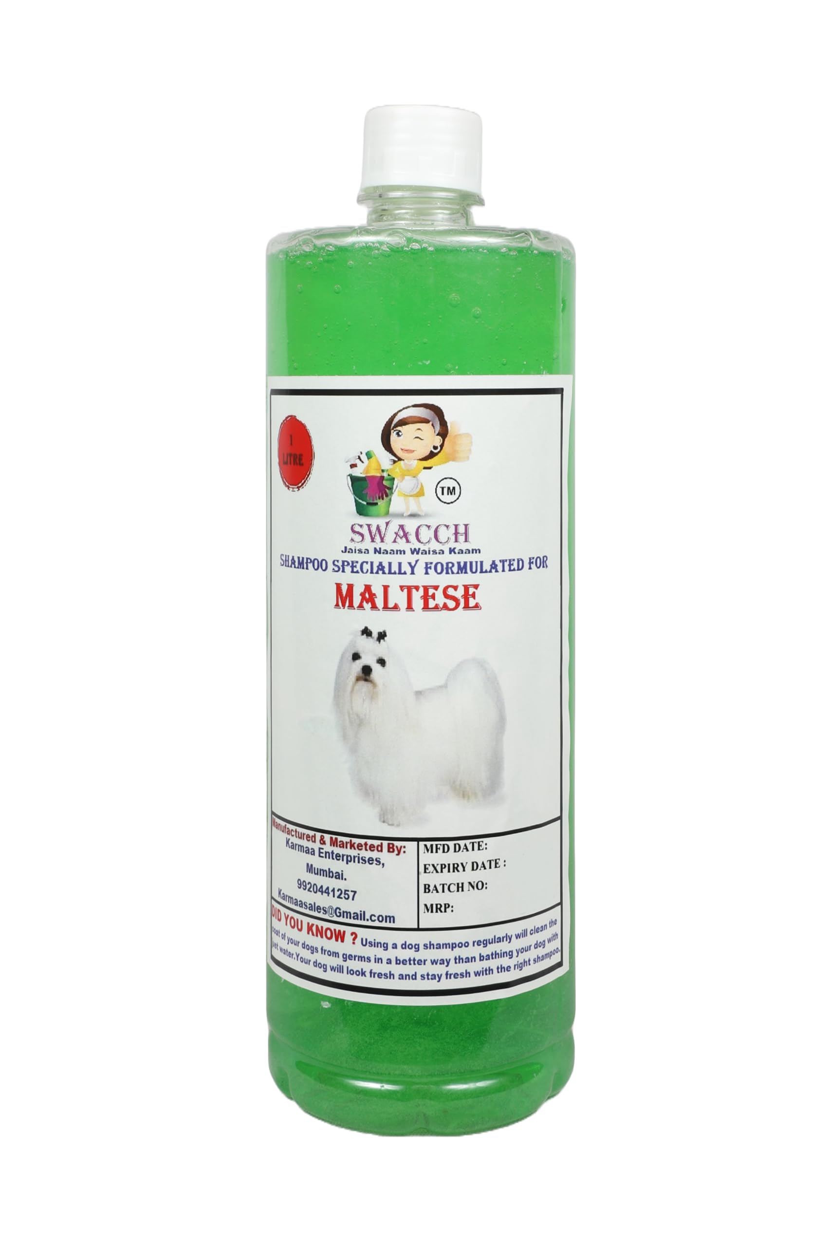 Swacch Shampoo Specially Formulated for Maltese (1 Litre) Neem Alovera (B0BR867TP3) Amazon Price History, Amazon Price Tracker