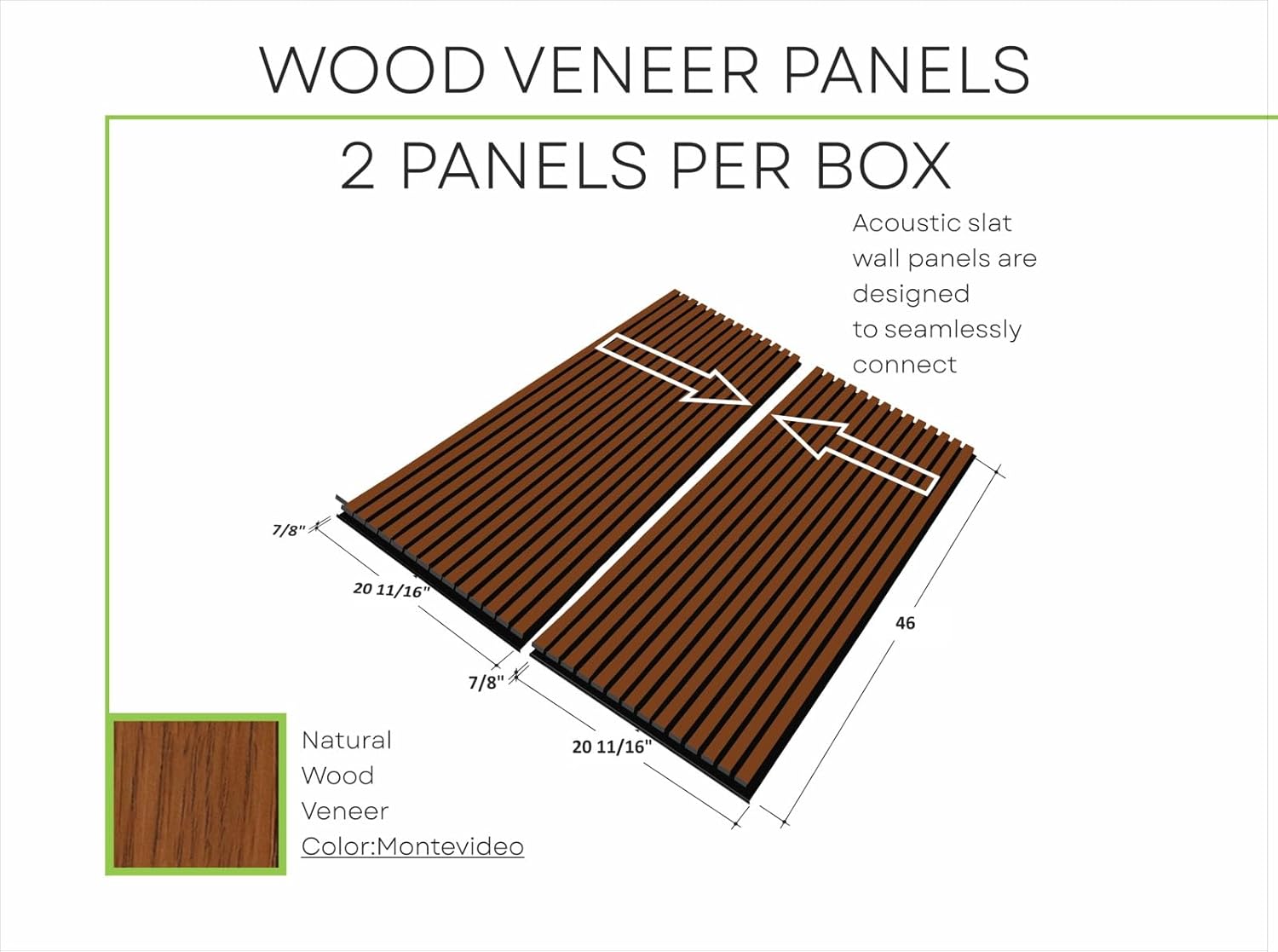 Montevideo Oak-Veneer Acoustic Wood Slat Wall Panels